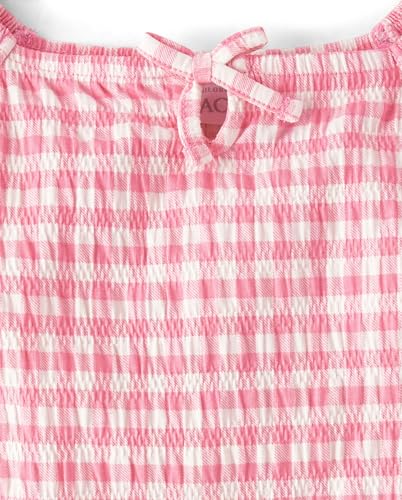 Image of The Children's Place Girls' Smocked Short Sleeve Tops