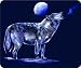4" MOON WOLF Printed vinyl decal sticker for any smooth surface such as windows bumpers laptops.