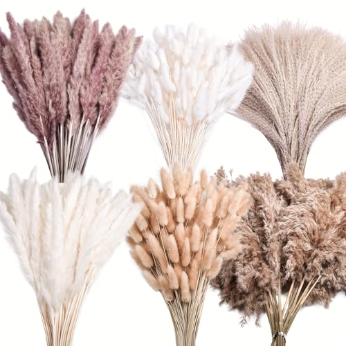 102 piezas ramo flores secas preservadas pampas chic boho miniatura 1