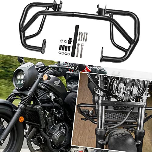 Amazon | AUSHOOL に適合する ホンダ レブル250 レブル500 CL250 CL500全年式専用  モーターサイクルフロントガードエンジンクラッシュプロテクター (レブル250/CL250) | エンジンガード | 車＆バイク R&G (アールアンドジー) エアロクラッシュプロテクター ブラック CMX500 Rebel レブル S
