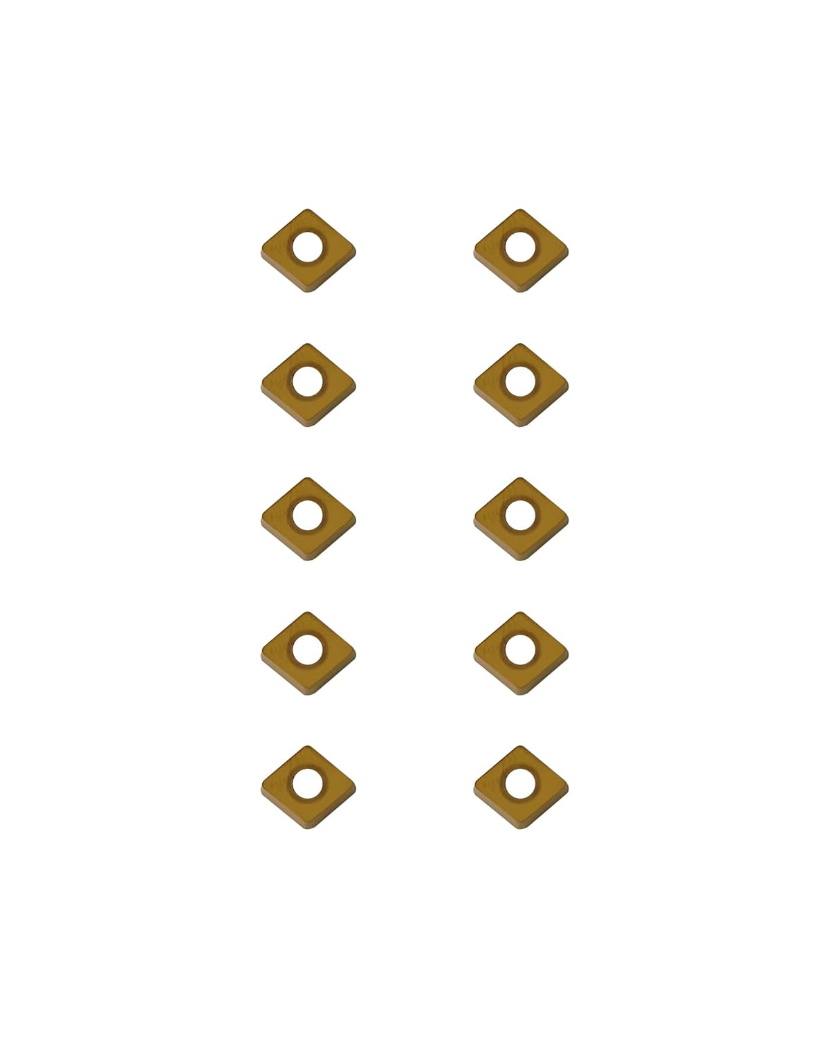 Carbide Turning Inserts CCMT21.52 CCMT060208, Mutilayer Coated Turning Inserts Cutting Tools for Steel Parts and Stainless Steel, CNC Lathe Tool Inserts for Lathe Turning Tool Holder, 10Pcs