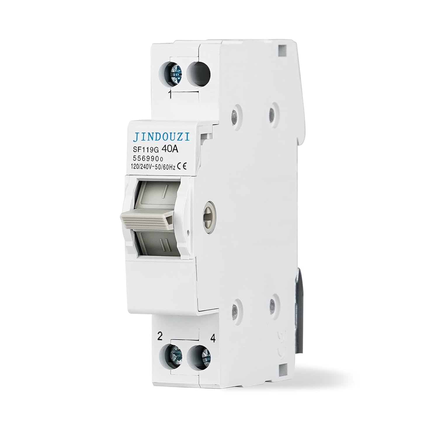 Mini Manual Transfer Switch,AC110V/240V Manual Switching, Mini Dual Power Switch for Home &Generator，Fast Switching DIN Rail Mounted Changeover Switch
