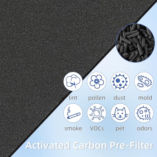 FLT4825 Carbon Pre-Filter B Replacement for G-Guardian Air Purifier A4825 AC4300 AC4800 AC4900,8 Pack - Thumbnail 5