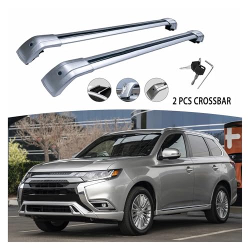 Barres de toit transversales verrouillables Outlander gris
