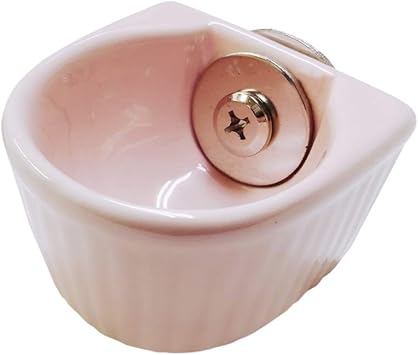Amazon えさ入れ 金具付 S 小動物用 陶器 ハムスター うさぎ 小鳥 チンチラ ペット 食器 固定 Fuu ピンク Fuu 食器 ボウル 通販