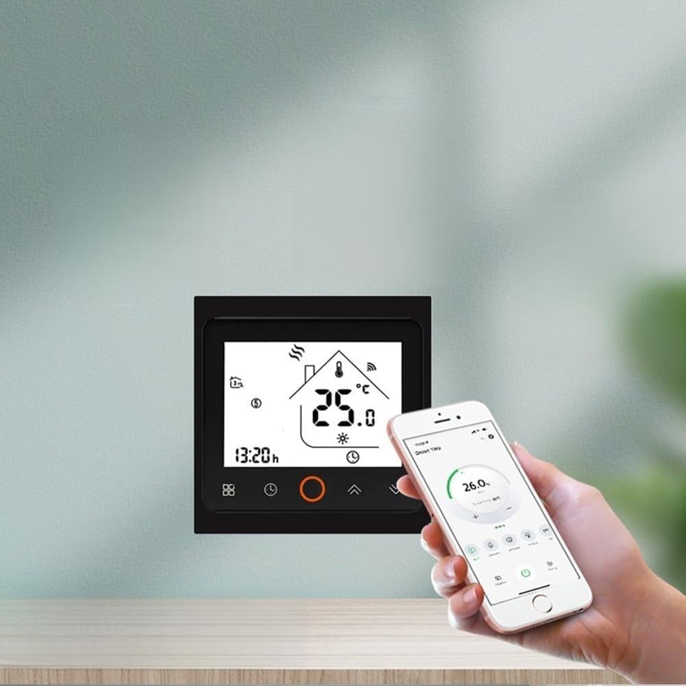 Termostato WiFi intelligente per la gestione della temperatura domestica con supporto doppia app e compatibilità assistente vocale (WiFi (3A))