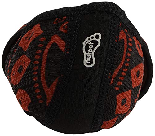 Nufoot Betsy Lou Fuzzies Women's Shoes, Best Foldable & Flexible Flats, Slipper Socks, Travel Slippers & Exercise Shoes, Dance Shoes, Yoga Socks, House Shoes, Indoor Slippers, Red Aztec, Medium #TOP2