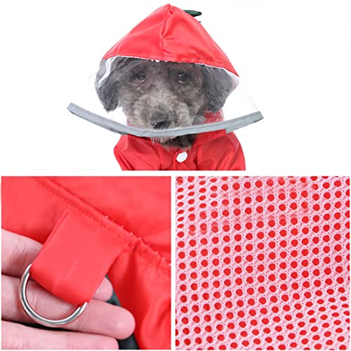 Chaqueta impermeable de doble capa para perros pequeños que odian mojarse 5