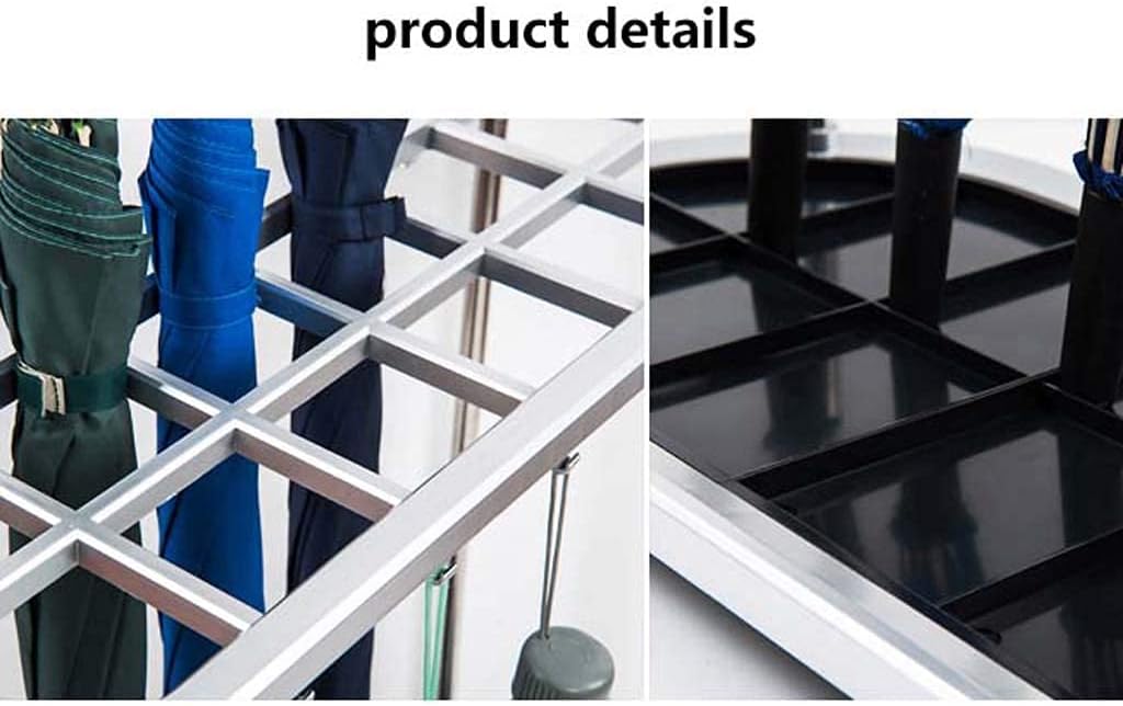 Umbrella Storage Rack 6 Holes/12 Holes/21 Holes Umbrella Stand Storage Rack Stainless Steel Umbrella Stand Without Lock Umbrella Stand