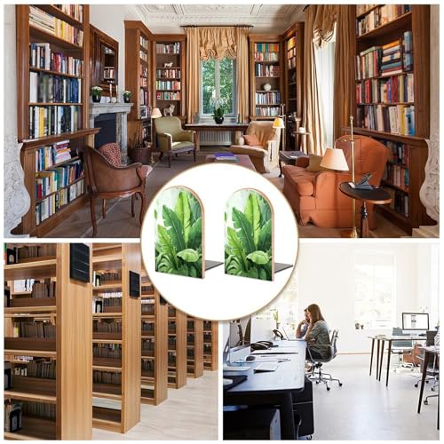 Sujetalibros de madera resistentes que evitan la caída de libros en baldas lisas 6