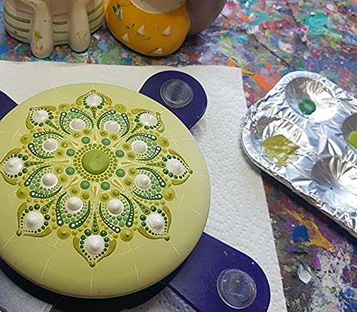 Round Mold For Making Stones With Flexible Stencil – Large Perfectly Smooth Shape Is Ideal For Rock Painting Art, Crafts, Dotting And Mandala Art – Happy Dotting Company - Design #4 - Kindness Rocks #TOP4