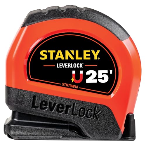 STANLEY 25 Ft. High Visibility Magnetic LEVERLOCK Tape Measure (STHT30818S)
