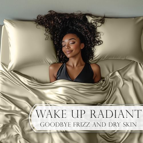 Image of DECOLURE Satin Sheets Twin Size | Softer Than Silk | Luxury 3 Pc Bed Set