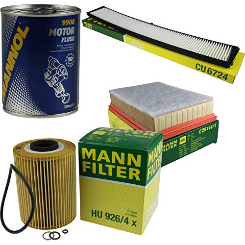 QR-Parts Set 85479606 CU 6724 HU 926/4 x C 25 114/1 9900 Original MANN-Filter Inspektionspaket SCT Motor Flush Motorspülung 11589138