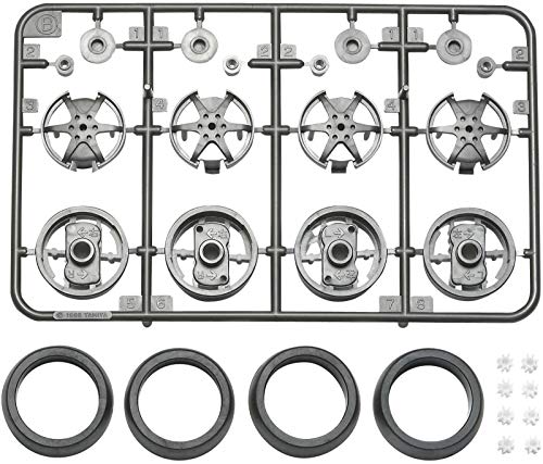 Super X, XX Chassis Large Diameter One Way Wheel (with Off Set Tread Tire) Mini 4WD