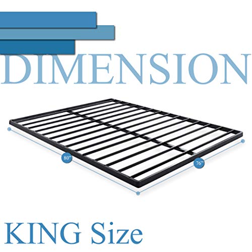 Continental Sleep 1.5-Inch Split Fully Assembled Bunkie Board For Mattress/Bed Support, King, Grey #TOP6