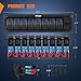 Nilight 8 Gang Rocker Switch Panel with PD Type C and USB Charger Voltmeter 12V SPST ON Off Toggle Switches w/Blue Backlit Waterproof Aluminum for Boats Cars RVs Trucks