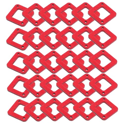 VILLCASE 30pcs Hollow Square Earring Charms DIY Jewelry Making Supplies