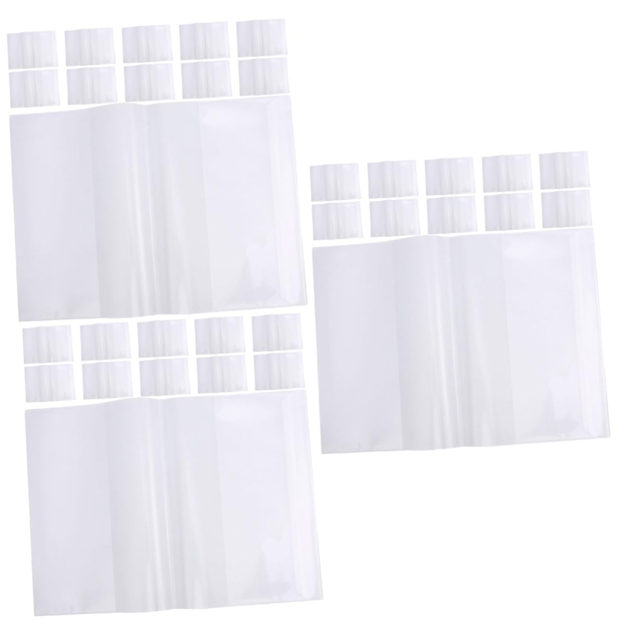 60piezas Fundas Para Libros Impermeables y Transparentes De Libros Reutilizable Fácil Instalación Para Textos Cuadernos y Material Escolar