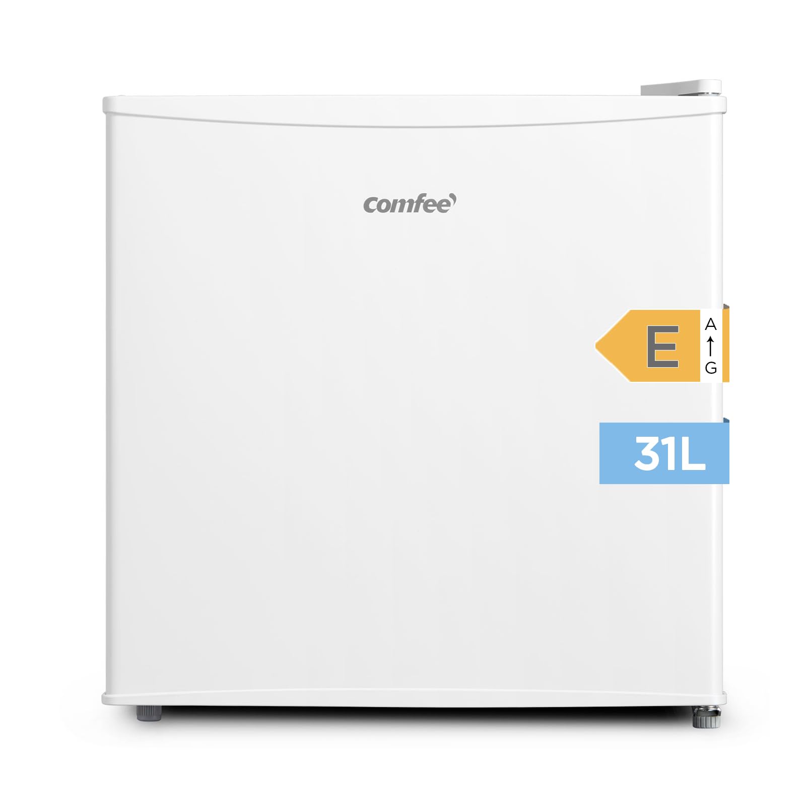 COMFEE' RCU40WH2(E) Mini Congelador 31L, Puerta Reversible, 4 Estrellas, Silencioso, práctico en la Oficina, Hotel y Hogar, Blanco