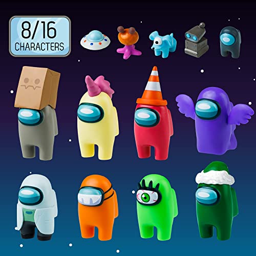 Among Us Action Figures Series 3 - Pack Of 8 Collectible Figurines - Official Among Us Toys For Boys & Girls - Collect All Crewmates From The Among Us Video Game - Imposter (Style A) #TOP1