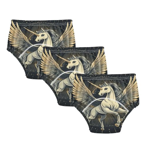 Coikll Flying Horse Toddler Training Underwear Waterproof Baby Pee Pants -3T