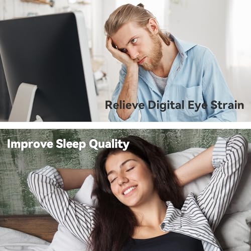 Image of Gaming Glasses 99% Blue Light Blocking Glasses Women Men, Reduce Digital Eye strain, Sleep Glasses,Computer Glasses