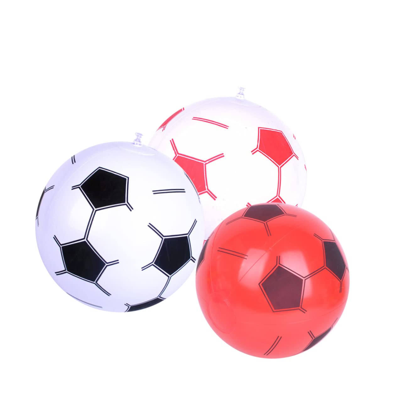 ifundom 3 Pack PVC Inflatable Hover Soccer Balls Bounce Ball Toys for Kids Soccer Toys Pump Included Random Color