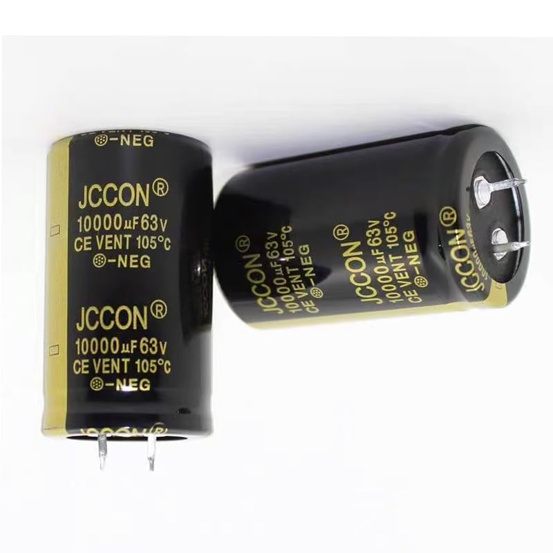 2pieces 63V 10000UF Quick Plug Electrolytic Capacitor, 30X50mm Aluminum Electrolytic Capacitor for Welder, LED Driver Power Supply, Charging Pile and so on.