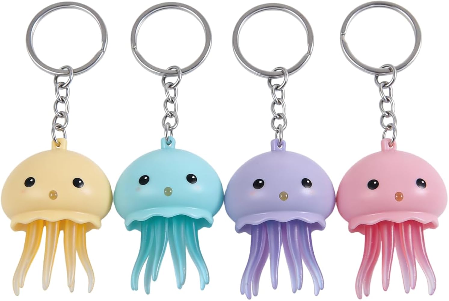 Amazon.co.jp: Bprtcra かわいい光るクラゲキーホルダー 音付き