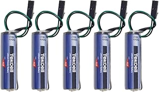 5-Pack Tekcell SB-AA11 3.6 V 2400mah Size AA Non Rechargeable Disposable Lithium Battery with Black Plug