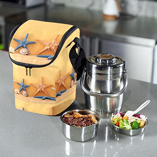 Lonchera para almuerzo sin fugas con estampado original de estrella de mar 7