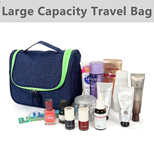 CozyCabin Hanging Toiletry Bag Travel Toiletry Kit for Men Women Toiletries Water Resistant with Mesh Pockets & Nylon Hanging Hook Shower Bag, Cosmetic Organizer for Travel Accessories - Thumbnail 5