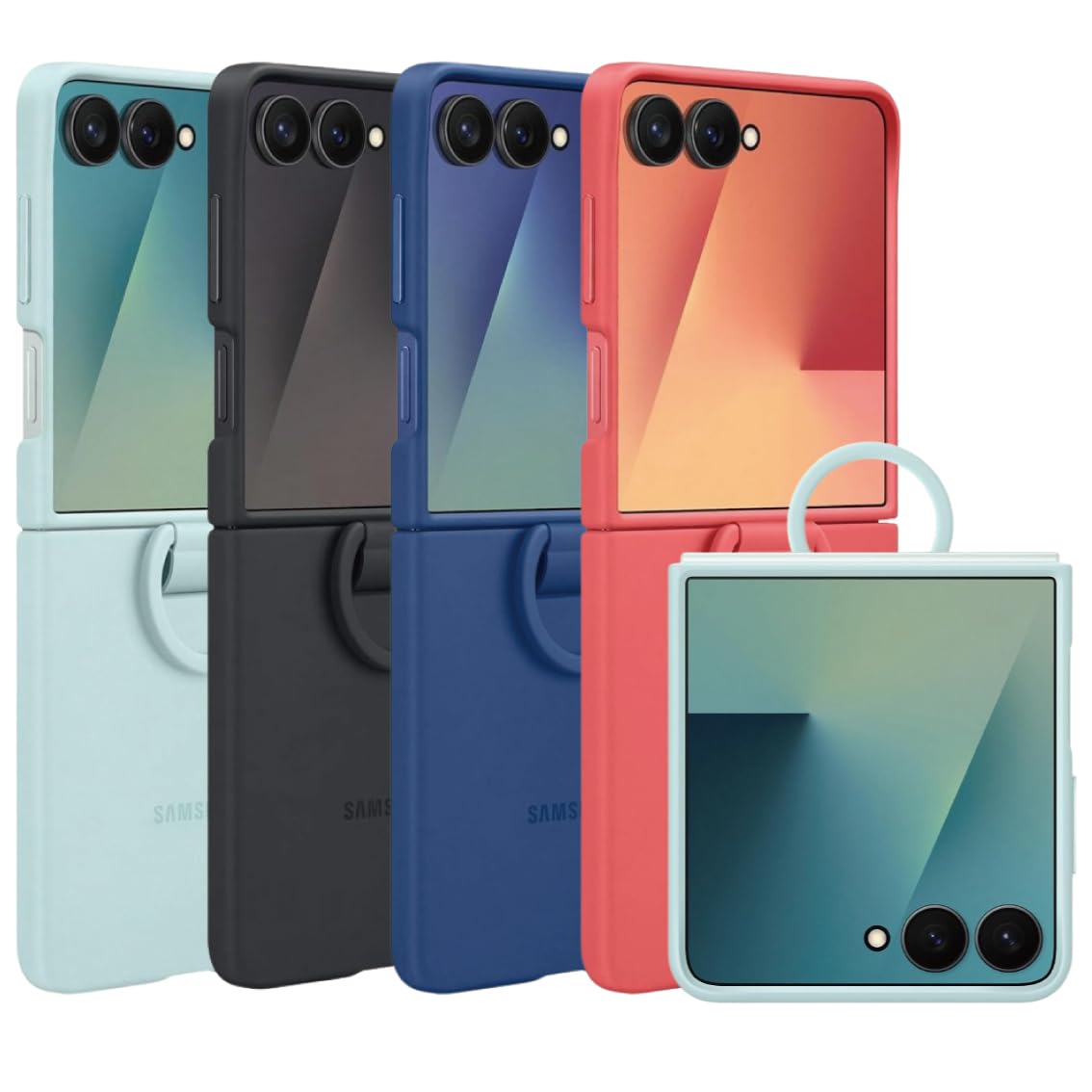 Amazon.co.jp: Galaxy Z Flip7 ケース 純正 シリコンケース リング付