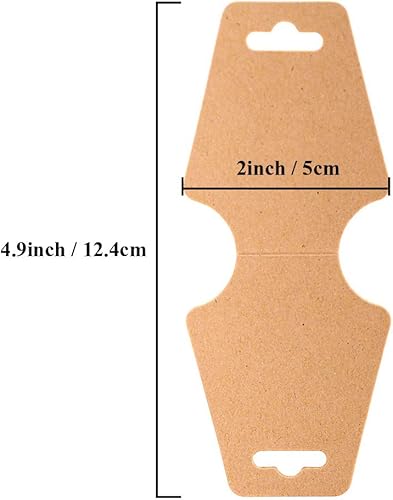 Miniatura 8 de Paquete de 100 pulseras  Tarjetas de exhibición de collar blanco para vender joyas, suministros para pequeñas empresas, llavero, etiquetas colgantes