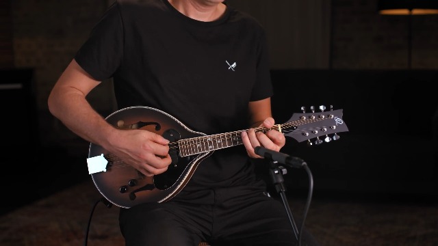 Mandolino Elettroacustico Ortega Bluegrass A-Style - Finitura Whiskey Burst, In Abete E Acero - Foto 5