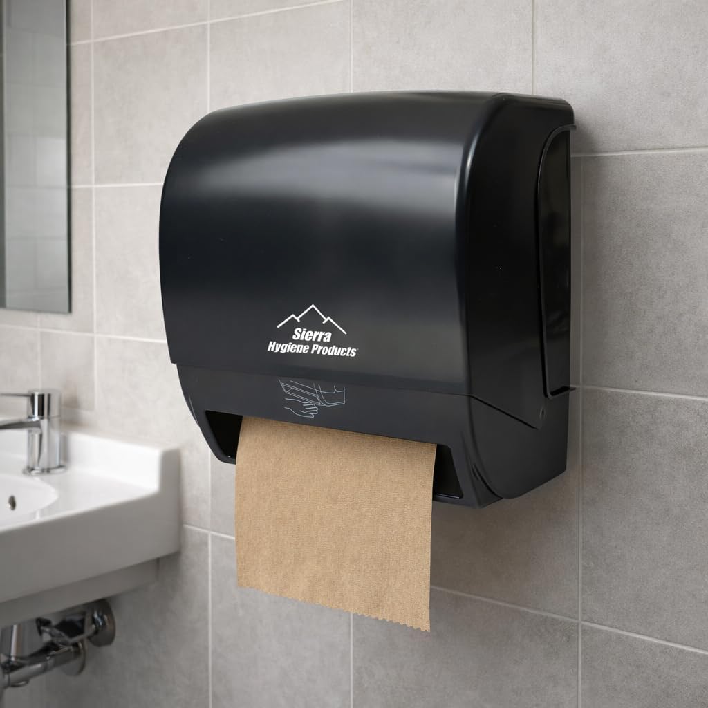 Sierra Hygiene Natural (Kraft) 1-Ply 8" Hardwound Paper Towel, 800’ Roll – 6/Case