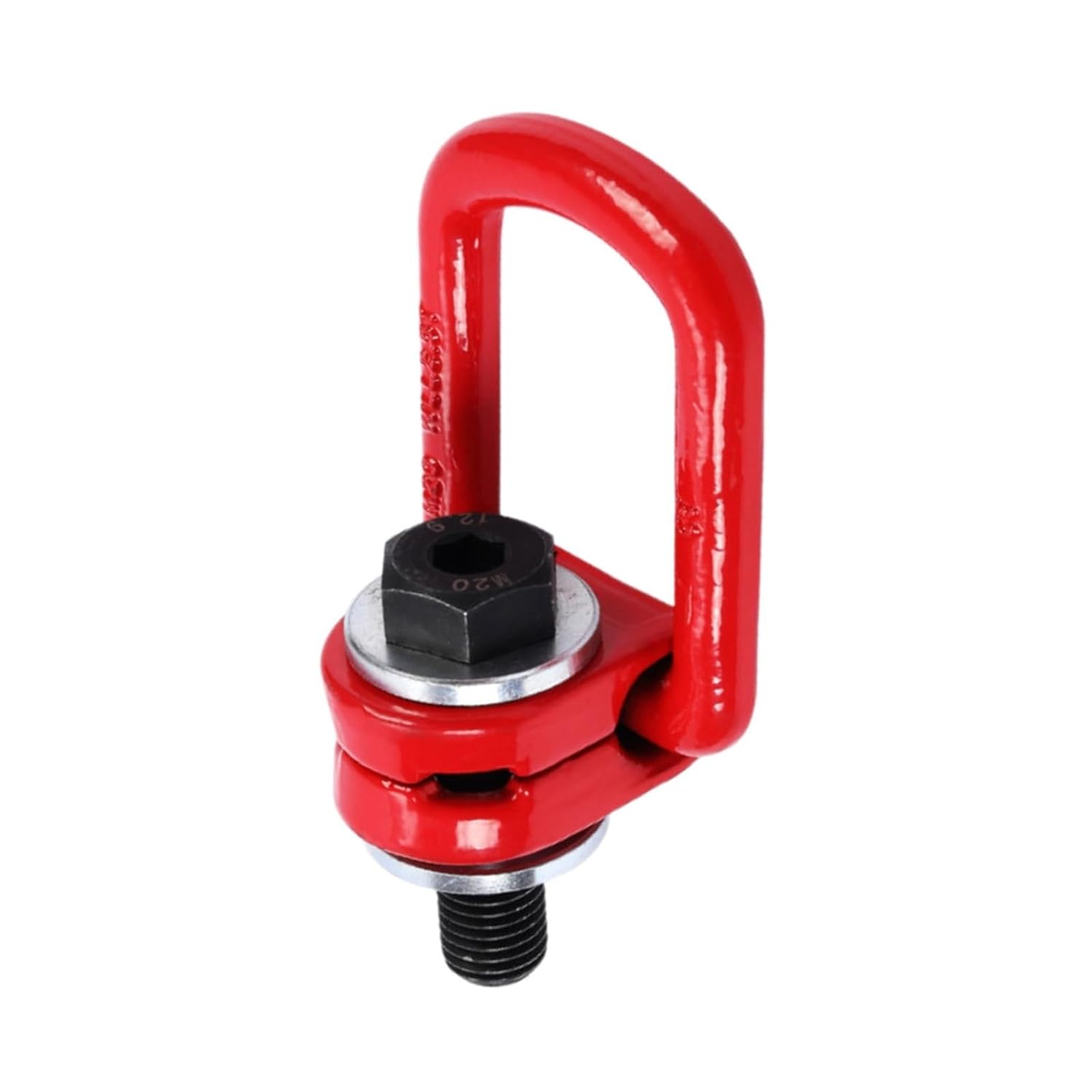 Rotation Hoist Ring G80 Side Pull Swivel Ring Lifting Universal Side Pull Ring Screws 360 Degree Mould Ring Lifting Point Bolts(M12*18)