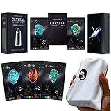 PRIME MUSE Crystals Healing Cards, Oracle Deck with Guidebook Set & Velvet Pouch Bag (Crystals and...