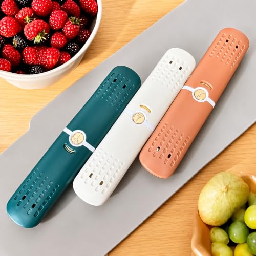 Image of 2-in-1 Fruit Knife & Peeler with Case - Portable Stainless Steel Pocket Kitchen Knife for Travel & Home Use