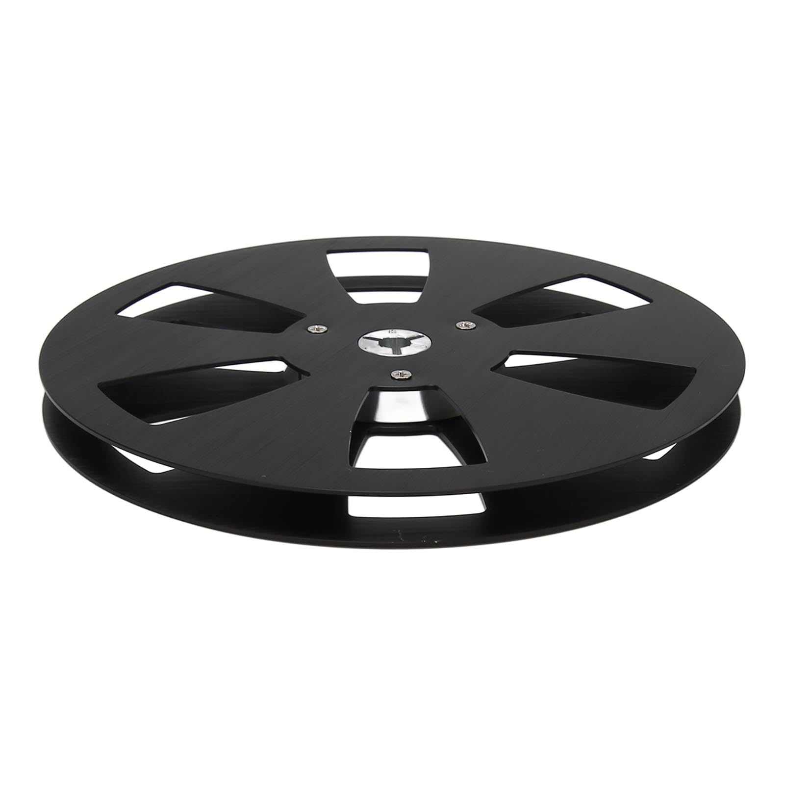 1/4 7 Zoll Leere Bandspule, Universell für Jede Bandmaschine mit Offener Spule, 6-Loch-Aluminiumlegierung, Tonband-Leerspule, Geräuscharm, für den Austausch von Bandmaschinen von