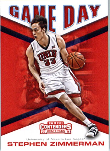 2016-17 Panini Contenders Draft Picks Game Day #19 Stephen Zimmerman UNLV Rebels Basketball Card