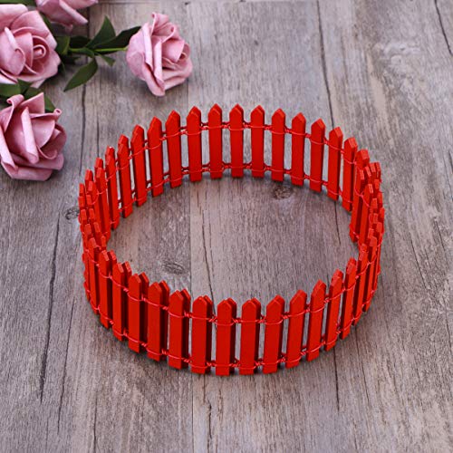 UPKOCH 100Cm X 5Cm Mini Cerca de Madeira Brinquedos para Cerca de Jardim Painéis de Fada para Cerca
