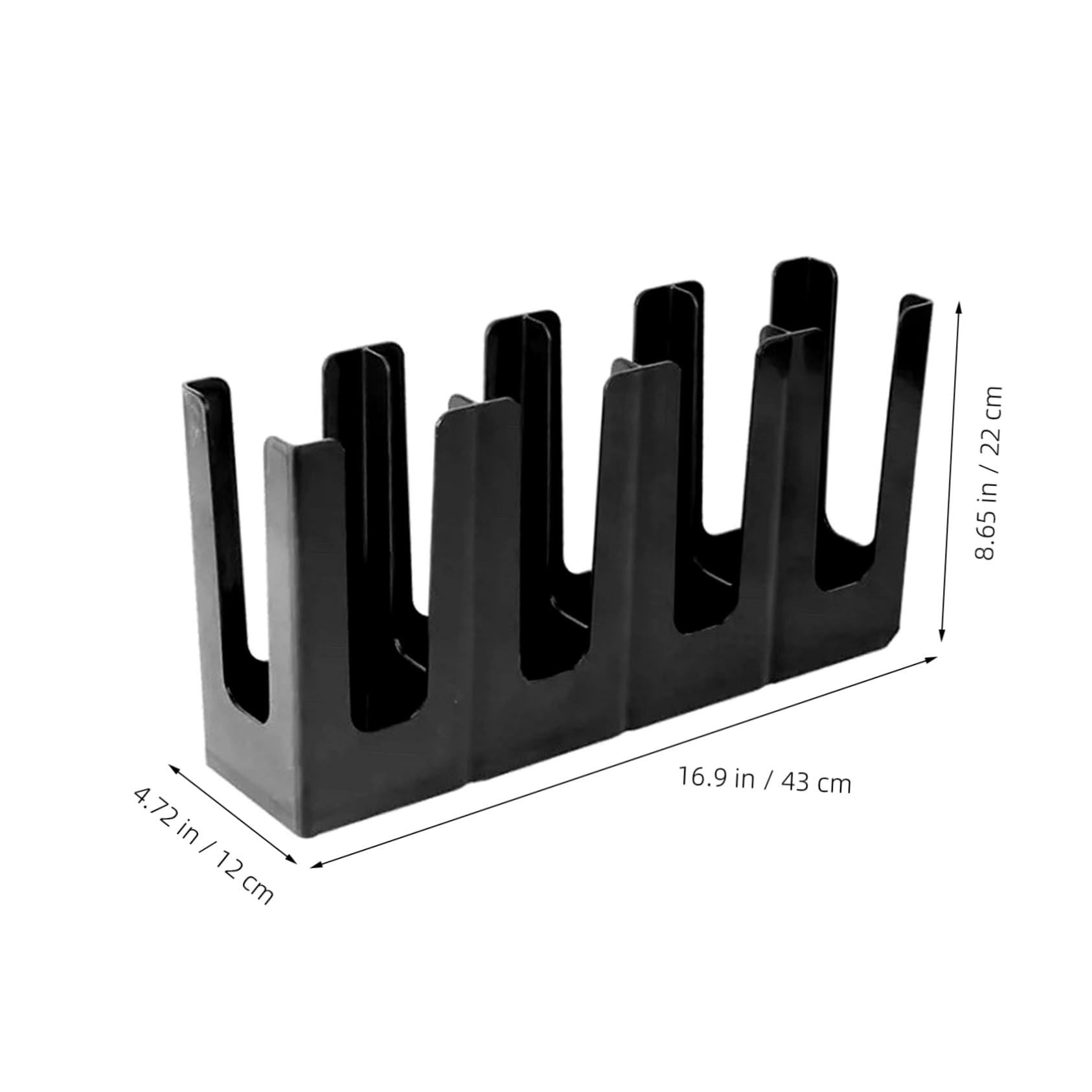 Plástico Dispensador Negro Vasos de Papel de Plegable para Cafetería