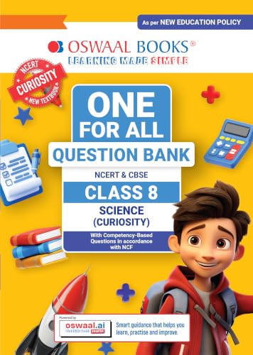 Image of Oswaal CBSE Class-8 One for All Science (Curiosity) For 2026-27 Exam | As Per NCERT & CBSE Syllabus | Chapter-Wise Question Bank, Revision Notes, Theory, Diagrams & Competency Based Questions