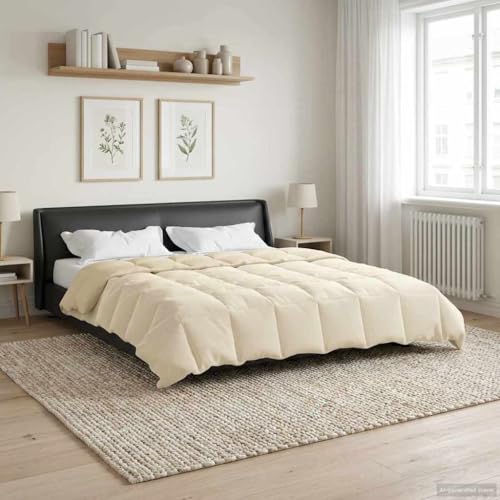 Couette d'hiver respirante et chaude 200x240 lavable en microfibre