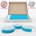 3/4" Neon Blue GrandstandStore.com Tyvek Event Wristbands for easy vip identification - 500CT BOX