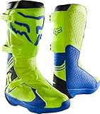 fox comp 5 boots High quality Fox COMP BOOT YELLOW/BLUE 11