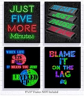 Silly Goose Gifts RGB Retro Themed Video Game Art Print Room Wall Decoration