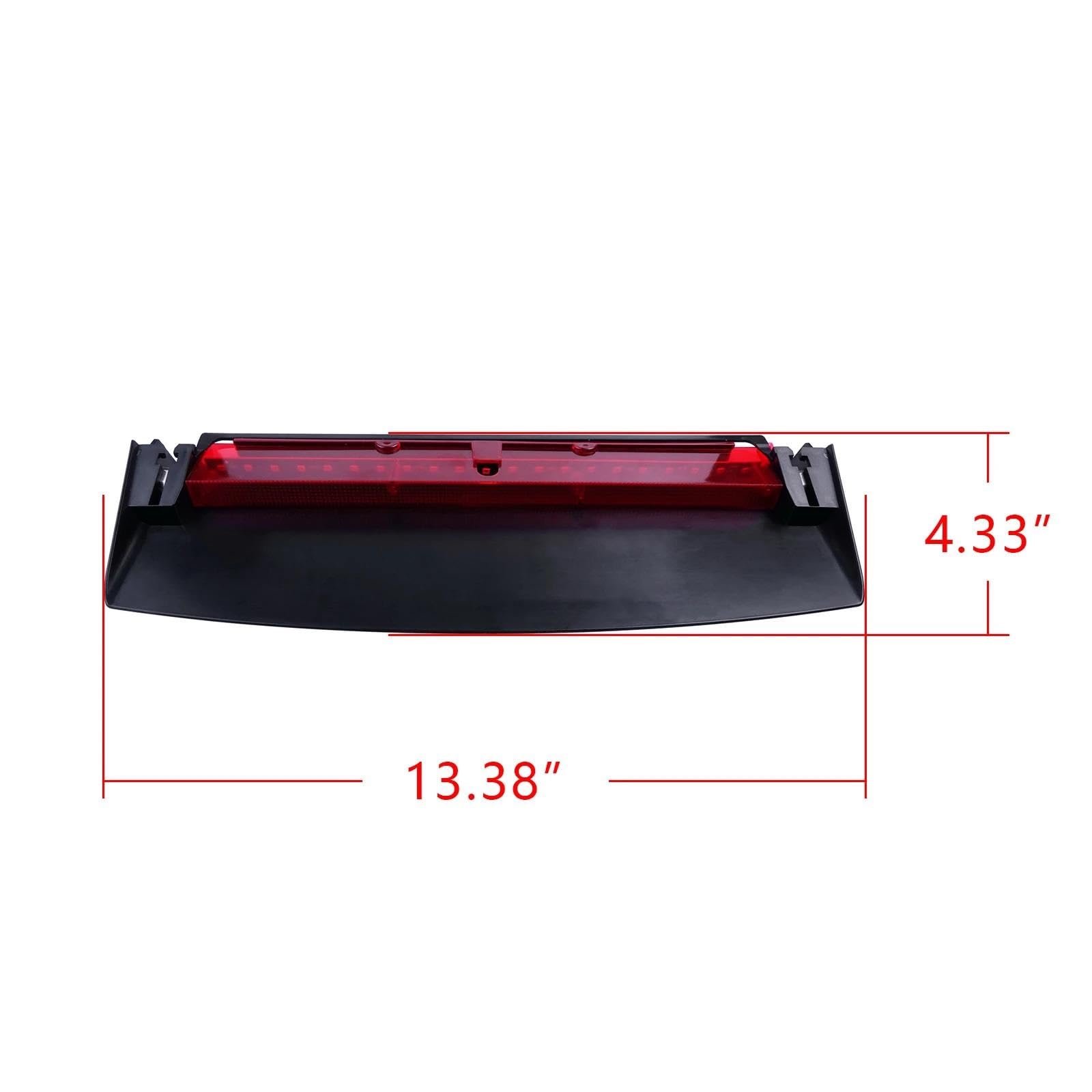 Generico Luci Terzo Stop Per A4 S4 Berlina/Berlina (B8/8K2) 2007 2008 2009 2010 2011 2012 2013 2014 2015 Luce Di Stop A LED Rossa Di Livello Superiore Montaggio Alto Luce Arresto